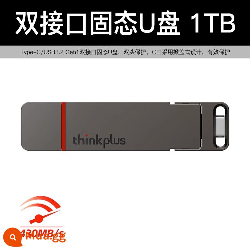 Thích hợp cho điện thoại di động và máy tính Huawei ổ đĩa flash trạng thái rắn sử dụng kép typec máy tính xách tay đa chức năng giao diện kép ổ đĩa flash USB dung lượng lớn - Giao diện kép [1TB] tốc độ cao 430M