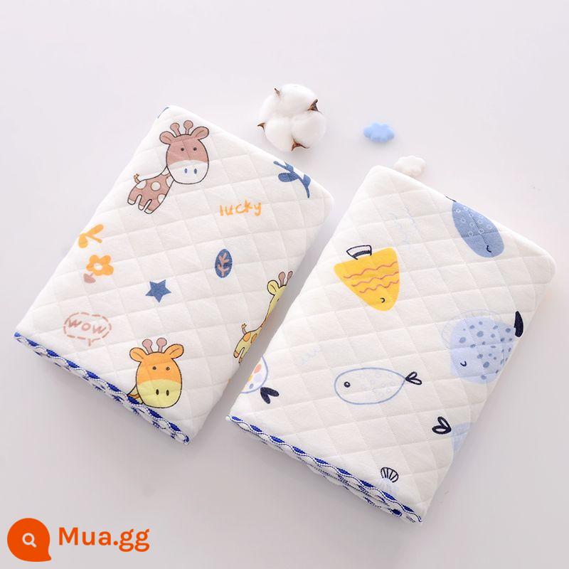 Bé nguyên chất cotton đầu tiên sinh phòng bọc, bé sơ sinh quấn vải bọc, mùa xuân thu đông làm dày tiếp liệu - [Gói 2, tiết kiệm 8 nhân dân tệ] Cá đầy màu sắc + hươu hoạt hình