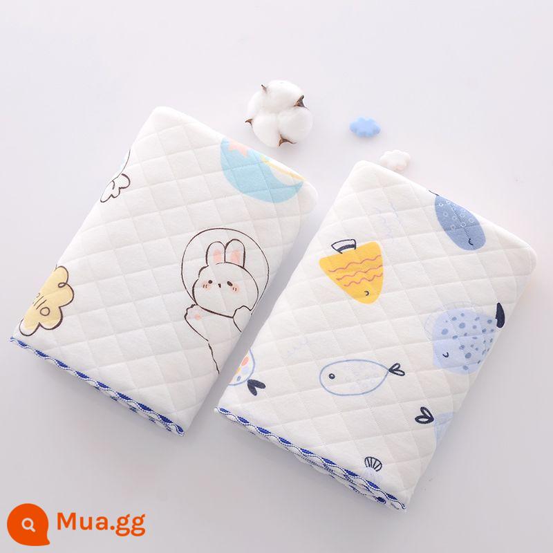 Bé nguyên chất cotton đầu tiên sinh phòng bọc, bé sơ sinh quấn vải bọc, mùa xuân thu đông làm dày tiếp liệu - [2 gói, tiết kiệm 8 nhân dân tệ] Thỏ kẹo + Cá đầy màu sắc