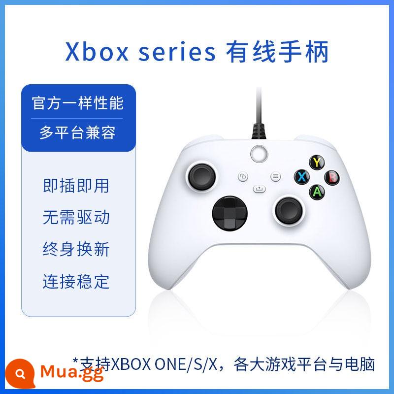 SF Spot phù hợp với dòng tay cầm Microsoft Xbox có dây nguyên bản, tay cầm phiên bản máy tính PC xsx thế hệ thứ hai Elite Shock Horizon 5 phích cắm hơi nước đôi dòng - [Bộ điều khiển có dây sê-ri Xbox] xác thực chính hãng băng và tuyết trắng Gia hạn trọn đời