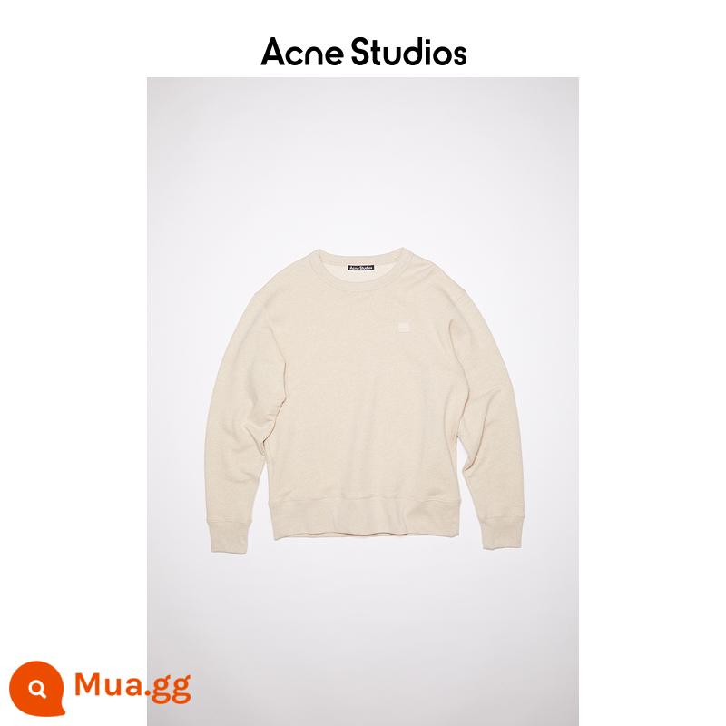 [Giảm 40% cuối mùa] Acne Studios Unisex Face Expression Smiley Face Patch Cotton Casual Top - bột yến mạch đa dạng