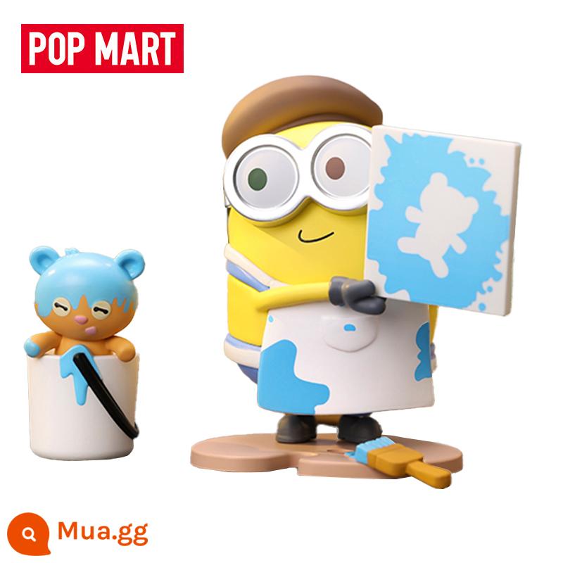 Minion Inseparable Series Blind Box BOB Model POPMART Bubble Matt Bob TIM Tide Play Whole Box - Little Painter [Đã mở hộp nhưng chưa đóng gói]