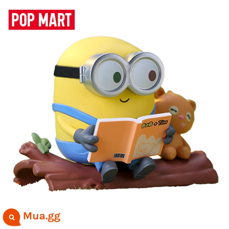 Minion Inseparable Series Blind Box BOB Model POPMART Bubble Matt Bob TIM Tide Play Whole Box - Thời gian đọc giải trí [Mở hộp nhưng không giải nén]