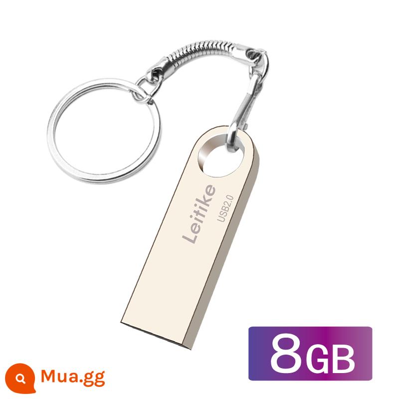 Lei Yuke 8G Đĩa U Đấu Thầu Tùy Chỉnh Chữ Logo Chính Thức USB Triển Lãm Tặng Vàng USB Chống Nước Tốc Độ Cao - Bạc 8G [Phiên bản có sẵn]