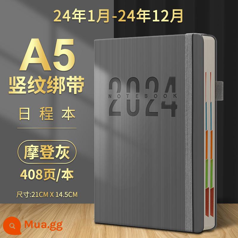 2023 sổ lịch trình thẻ nhật ký quản lý thời gian 365 ngày hàng ngày lên kế hoạch bảng này một ngày một trang lịch sổ tay phụ sổ tay tài khoản sổ tay hiệu quả sổ tay nhật ký công việc tùy chỉnh notepad - (Chương trình nghị sự) Dây đeo màu xám hiện đại 408 trang