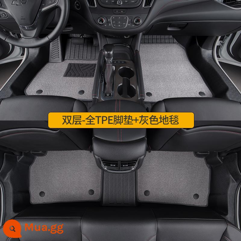 Thích hợp cho Chevrolet Mai Rui Bao xl thảm lót sàn 16-2022 bao quanh hoàn toàn Mai Rui Bao xl chuyên dụng tpe chống nước ô tô - Hai lớp - Thảm trải sàn toàn bộ TPE + thảm xám