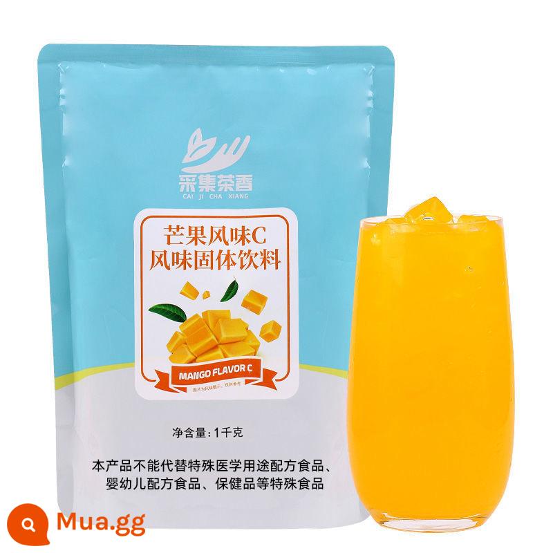 Bộ sưu tập bột nước ép có hương vị trà 1kg nước giải khát pha chế đồ uống rắn phục vụ túi nguyên liệu thương mại - Bột nước ép hương xoài