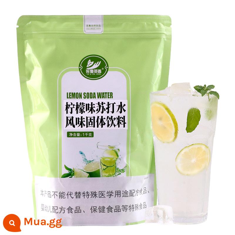 Bộ sưu tập bột nước ép có hương vị trà 1kg nước giải khát pha chế đồ uống rắn phục vụ túi nguyên liệu thương mại - soda chanh