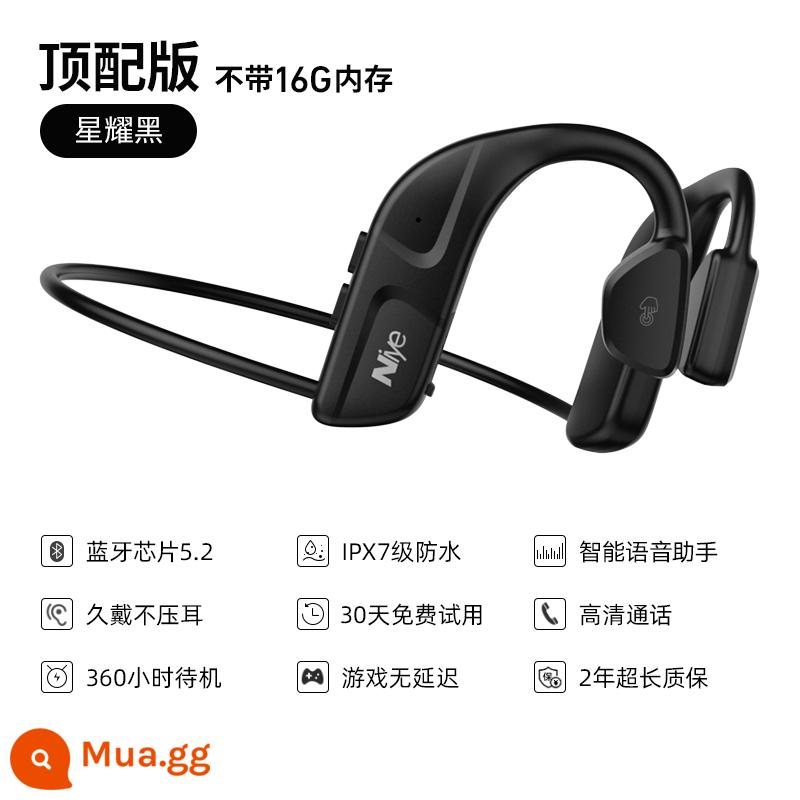 Tai nghe Bluetooth dẫn truyền xương không dây thể thao không nhét tai không đau và chạy loại móc tai đặc biệt thời lượng pin chờ siêu dài - Phiên bản hàng đầu - Yao Ye Black [Thời lượng pin 12H ◆ Những người đam mê thể thao không thể rời mắt ◆ Chip kép Bluetooth 5.2 ◆ Cuộc gọi độ phân giải cao ◆ Chống nước và chống mồ hôi]