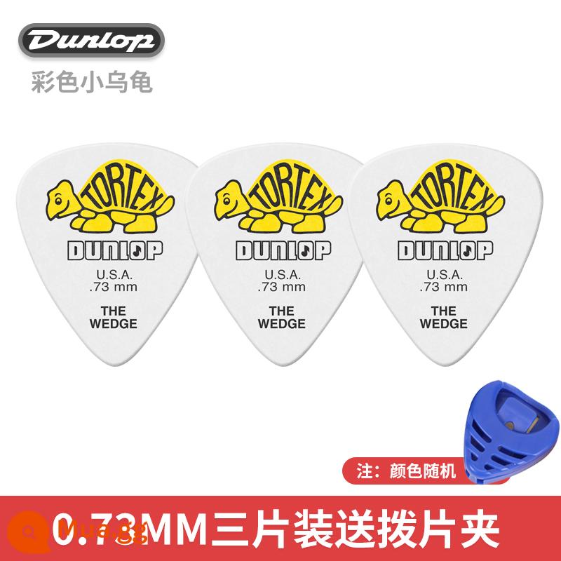 Dunlop Mái Chèo Dunlop 478R Con Rùa Nhỏ Đàn Guitar Mái Chèo Tốc Độ Bom Chống Trơn Trượt Dân Gian Đàn Guitar Điện Mùa Xuân Mảnh - [Gói ba chiếc] Rùa nhiều màu sắc 0,73mm + kẹp gắp miễn phí