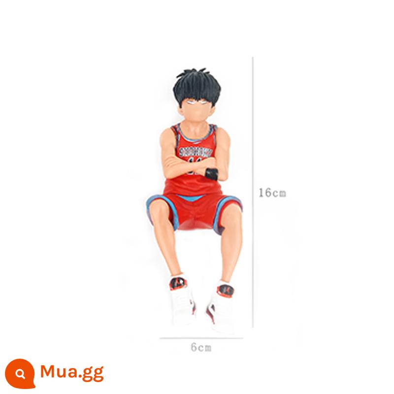 Thời gian ngọt ngào ~ Slam Dunk Trang trí bánh Bóng rổ Cậu bé Cậu bé Trang trí sinh nhật PVC Rắn Rukawa Maple - [PVC nguyên khối] Rukawa Maple [2 miếng]