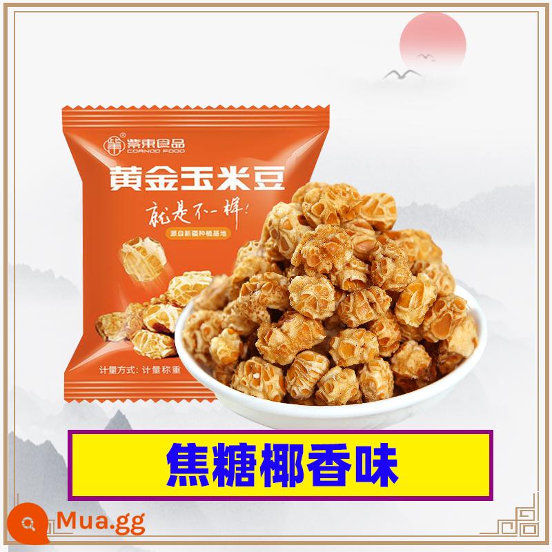 Zidong Food Bắp rang vàng Miên Dương Trứng dưới đáy biển Hoa Bơ Mặn Snack Caramel Đậu Bắp rang Yongming - {10 Gói}Vị Caramel Dừa