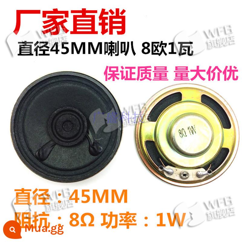 Đường kính loa tròn/vuông 20/28/36/40/66/77mm4/8 Euro 0.5/1/2/3/5/loa 10W watt - Đường kính 45 loa 18 nam châm 8 ohms 1 watt 1