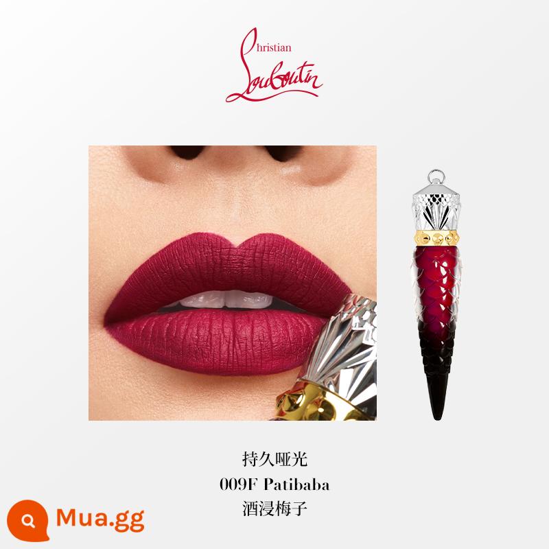 [Quà Giáng sinh] CL Road Platinum Queen's Scepter Lip Glaze cl Luo Boding Lipstick Son môi 001F Lasting Matte - 009F Mận ngâm rượu Patibaba