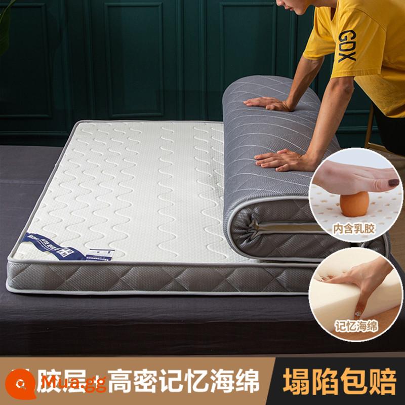 Nệm cao su tatami đệm mềm dùng trong gia đình Bộ đồ giường 1,35 xốp kang tùy chỉnh 200 × 220cm mọi kích thước - Mút hoạt tính cao su trắng đậm khoảng 6cm