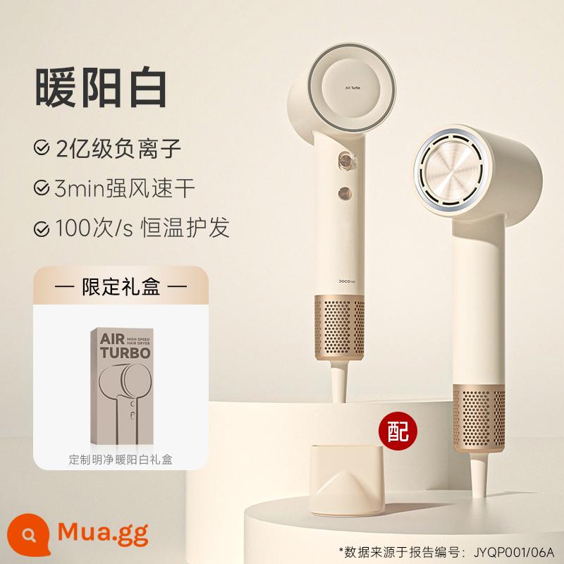 Máy sấy tóc Doco Xiaomi Youpin Trang chủ Hộp quà ngày lễ tình nhân Trung Quốc Máy sấy tóc tốc độ cao Chăm sóc tóc Máy sấy tóc sấy khô nhanh gió cao - Vòi phun khí từ tính màu trắng dương ấm áp