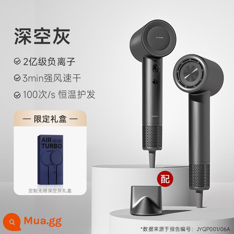 Máy sấy tóc Doco Xiaomi Youpin Trang chủ Hộp quà ngày lễ tình nhân Trung Quốc Máy sấy tóc tốc độ cao Chăm sóc tóc Máy sấy tóc sấy khô nhanh gió cao - Vòi phun khí từ tính màu xám không gian