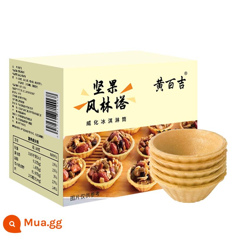 Huangbaiji gạo nếp bánh vỏ hạt rừng chống gió caramel hạt hạnh nhân giòn snack gói bán thành phẩm nướng - Tháp Fenglin 1 hộp 30 miếng