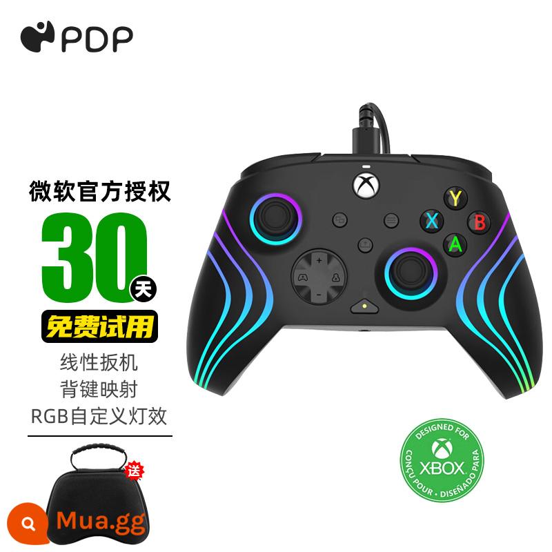 Tay cầm PDP Xbox Microsoft được ủy quyền chính thức của GamePad Xbox Series PC Phiên bản máy tính một máy chủ cho Mappore Apex Skin -Senior Line Line 5 Elton French Ring - Model Streamer PDP (đen) + túi quai xách màu đen