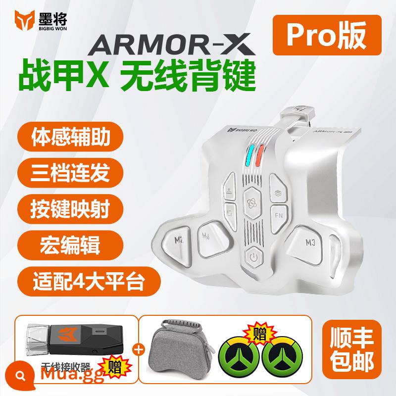 Ink War Armor xPro Tay cầm không dây Phím Quay lại Sê-ri xbox gốc Hỗ trợ Somatosensory xsx Chức năng Macro có thể lập trình Mở rộng Bản đồ Burst Con quay hồi chuyển Một phím PC/PC Ứng dụng Elite - Phiên bản Warframe Pro (trắng) + túi xách màu xám + nắp rocker