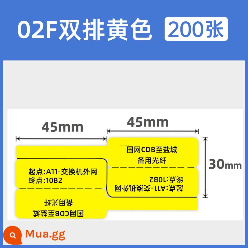 [Mua 5 Nhận 1 GET 1] FUN Q20 MÀU TAG TAG DRALE Loại F/P/T -Type Cáp nhiệt điện nhiệt -Sensitivity Non -dry Gán nhãn truyền thông WaterProof Neter Mạng lưới Line Line Optical Fiber Engineering Logo Nhãn dán nhãn dán nhãn dán nhãn dán dán nhãn dán nhãn dán nhãn dán nhãn dán nhãn dán nhãn dán nhãn dán nhãn dán nhãn dán nhãn dán nhãn dán nhãn dán nhãn - [Hàng đôi] 30*90 vàng 200 tờ