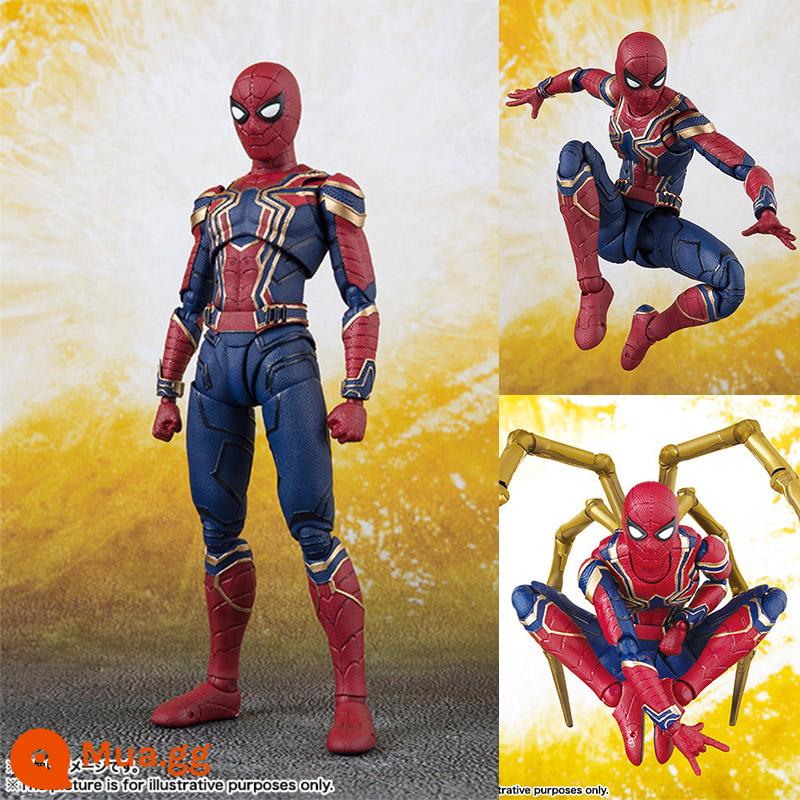 Túi đồ chơi người nhện phi thường mùa tựu trường Marvel shf có thể là mô hình búp bê búp bê bé trai cầm tay - người nhện thép