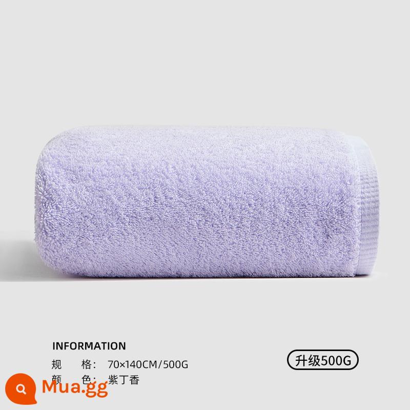 Khăn Tắm Sanli Mùa Đông Nữ 2022 Cotton Mới Cotton Nguyên Chất Gia Dụng Thấm Nước Nhanh Khô Khăn Quấn Nam Khăn Người Lớn Bộ Hai Món - Tử Đinh Hương (Tiêu chuẩn loại A/nâng cấp 500g)