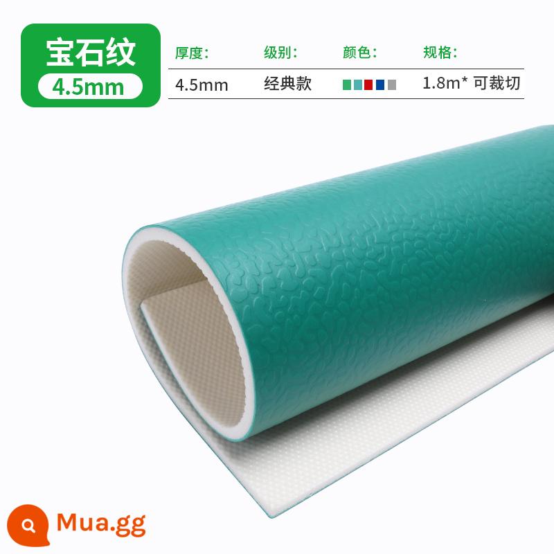 Bóng bàn sàn dán trong nhà PVC thể thao sàn nhựa đấu trường địa điểm vải đặc biệt chống trơn trượt chịu mài mòn sàn dán - [Cổ điển] Mẫu đá quý 4,5mm/vuông