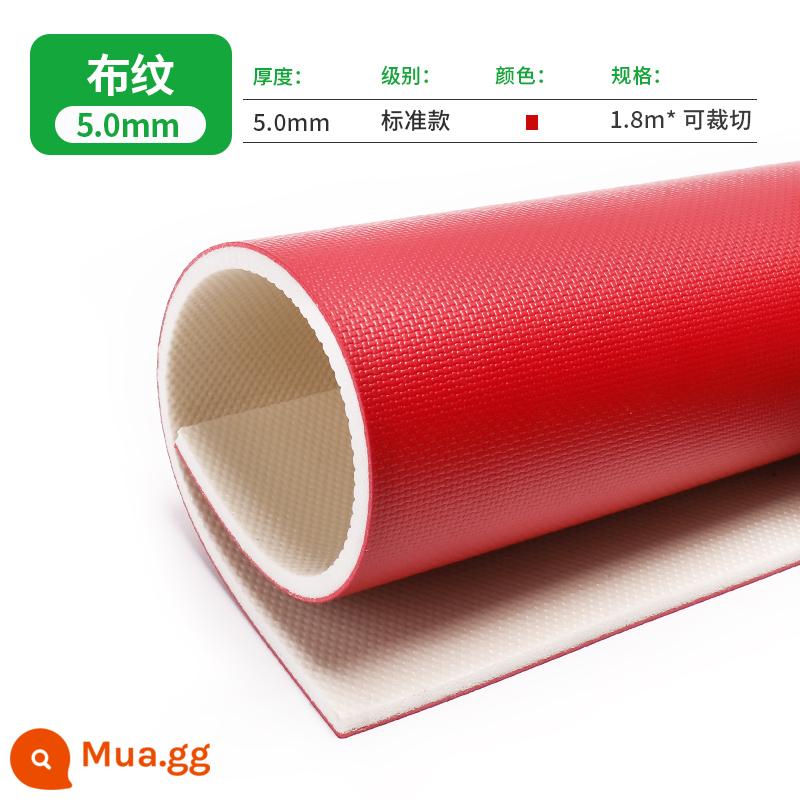 Bóng bàn sàn dán trong nhà PVC thể thao sàn nhựa đấu trường địa điểm vải đặc biệt chống trơn trượt chịu mài mòn sàn dán - [Phong cách tiêu chuẩn] Mẫu vải 5.0mm/vuông