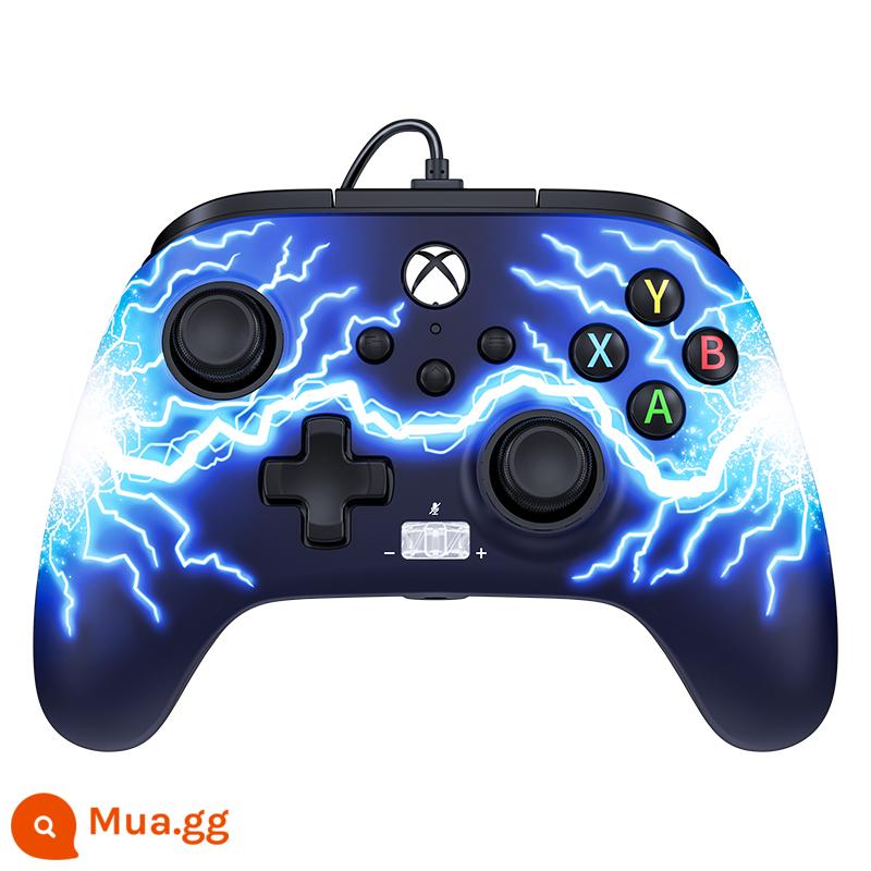 powerA Microsoft đã chính thức trao tặng bộ điều khiển trò chơi sê-ri xbox gốc Elden Ring of Law có dây xbox một tay cầm pc phiên bản máy tính steam double travel thợ săn quái vật xboxones - Phím quay lại có thể tùy chỉnh phiên bản nâng cao màu xanh lam [dòng xbox]