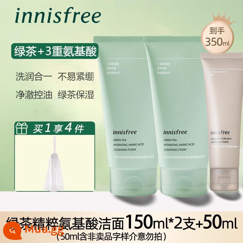 Sữa Rửa Mặt Innisfree Dành Cho Nữ Và Nam Đặc Biệt Axit Amin Trà Xanh Kiểm Soát Dầu Làm Sạch Sâu Lỗ Chân Lông Sữa Rửa Mặt Chính Hãng - 2 chai