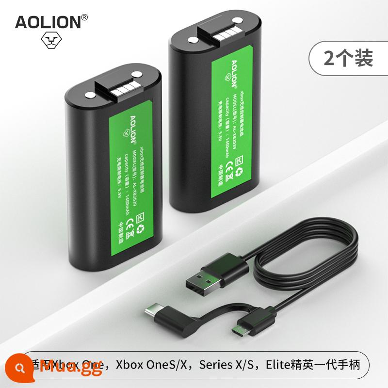 Pin lithium của bộ điều khiển Xbox AOLION phù hợp với bộ điều khiển gốc của Microsoft seriesx/s bộ sạc XSX XSS Elite Elite thế hệ bộ sạc đồng bộ - [Giảm giá 2 gói so với mua một lần] Bộ pin lithium có thể sạc lại cho bộ điều khiển Xbox