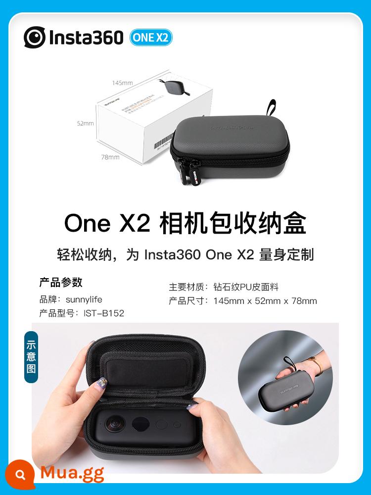 Insta360 ONE X2 ban đầu vỏ chống thấm nước toàn cảnh khung điều khiển từ xa thông minh phụ kiện thể thao đi xe đạp - Túi đựng đồ One-X2-body