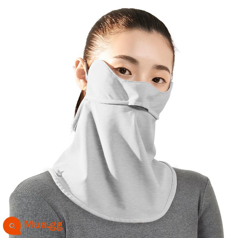 Mặt nạ giữ ấm cho nữ mùa thu và mùa đông nữ thần cotton nguyên chất thời trang chống lạnh và chống hơi thở bảo vệ mắt mặt nạ chống gió mùa đông cho nam cưỡi ngựa - Xám [Phong cách mùa đông] Kích thước người lớn