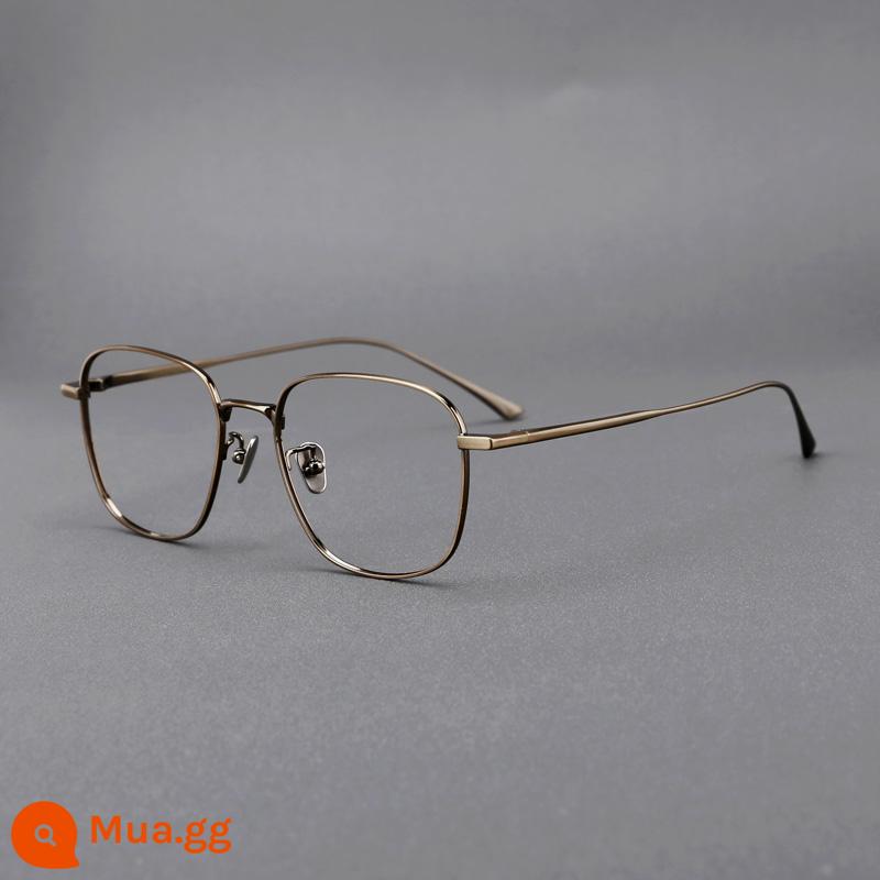 Muchuan Pure Titanium Kính khung hình trực tuyến Chuyên nghiệp Sản trị Ultra -Light Frame Full -frame -Dged Ops - Đồng [khung đơn]