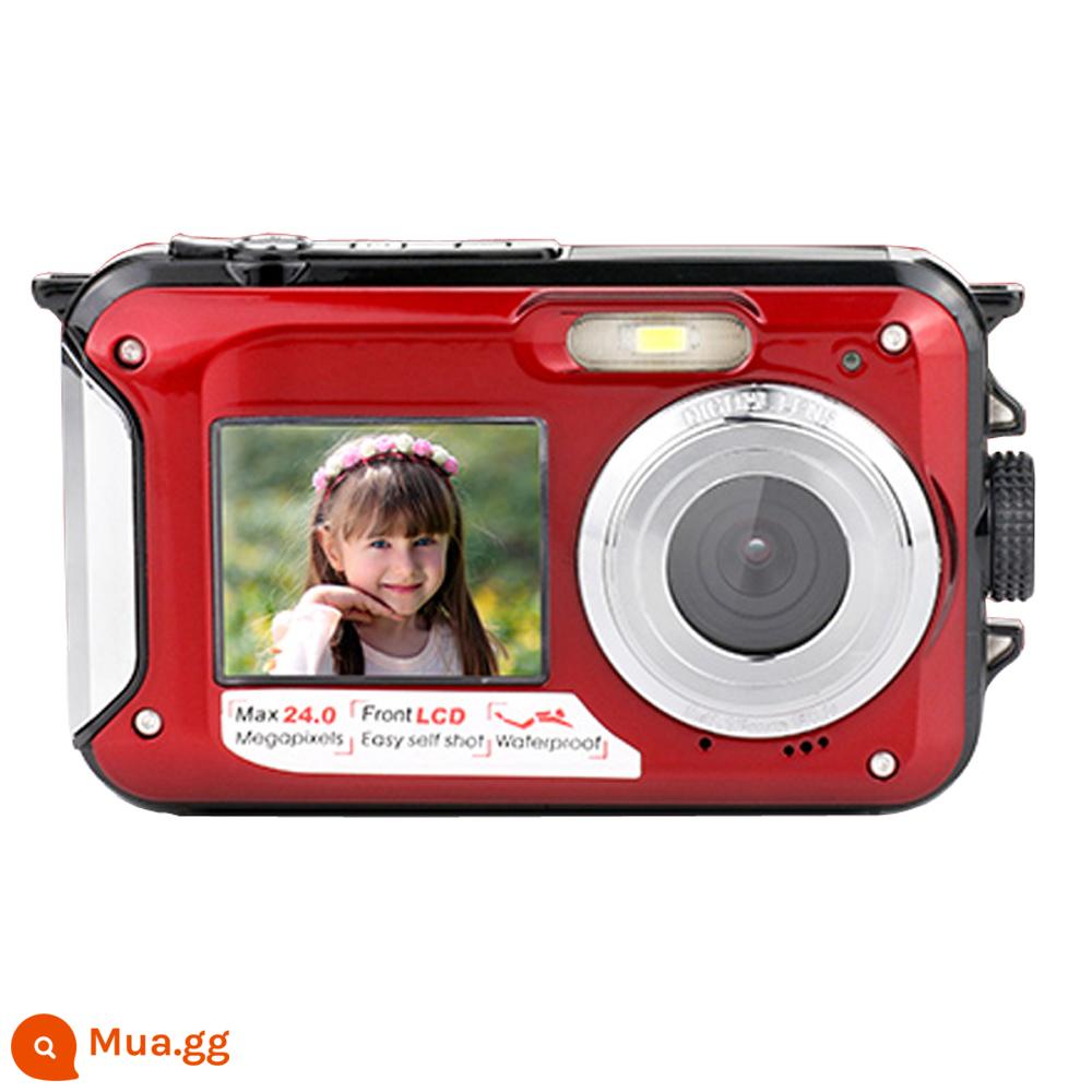 KOMERY WP06 48 triệu camera kỹ thuật số độ nét cao phía trước và phía sau màn hình kép selfie ngoài trời lặn ngoài trời - màu đỏ