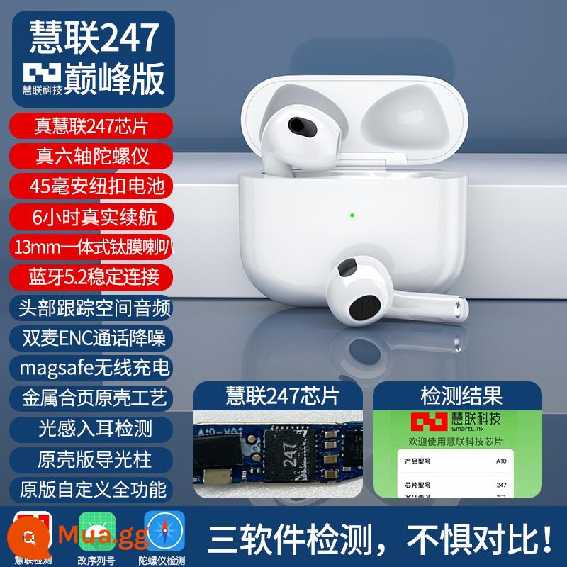 Huaqiang North Luoda Bull 1562e Huilian A10 bốn thế hệ phù hợp với tai nghe Bluetooth Apple 13 không dây Yuehu 4 thế hệ - Huilian 247 Peak Edition丨Con quay hồi chuyển sáu trục丨Giảm tiếng ồn cuộc gọi ENC