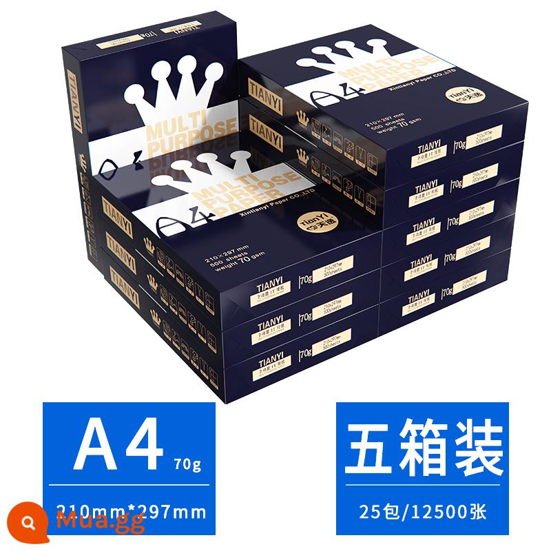 Xin Tianyi A4 In Shadow Printing Printing Giấy trắng 70g/80g Hộp đầy đủ A4 Văn phòng giấy in cung cấp một hộp 5 gói 2500 mảnh giấy dự thảo A4 DRAFT MIỄN PHÍ Sinh viên vận chuyển A4 - Giấy A4 thương hiệu-70G bán chạy nhất 25 gói [năm hộp 12.500 tờ]