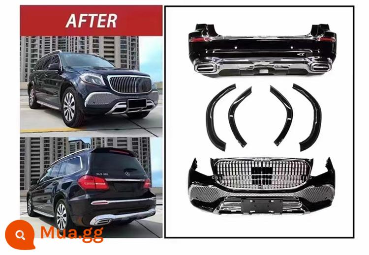 Thích hợp cho Mercedes-Benz GLS450/500 sửa đổi GLS63AMG lớn bao quanh cản trước cản sau cản trung tâm lưới bánh xe lông mày - Bộ hoàn chỉnh Maybach sửa đổi mẫu cũ