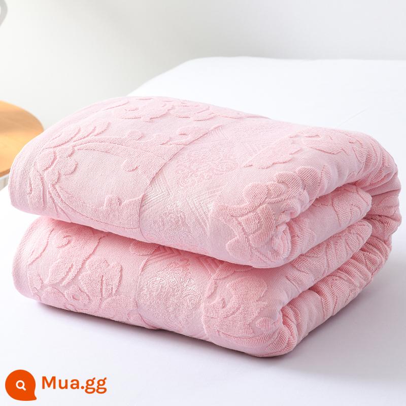 Cotton kiểu cũ khăn chần khăn chăn đơn đôi chăn điều hòa không khí nhà ga trải giường cotton mùa hè nghỉ trưa chăn - Bột đậu Ouya