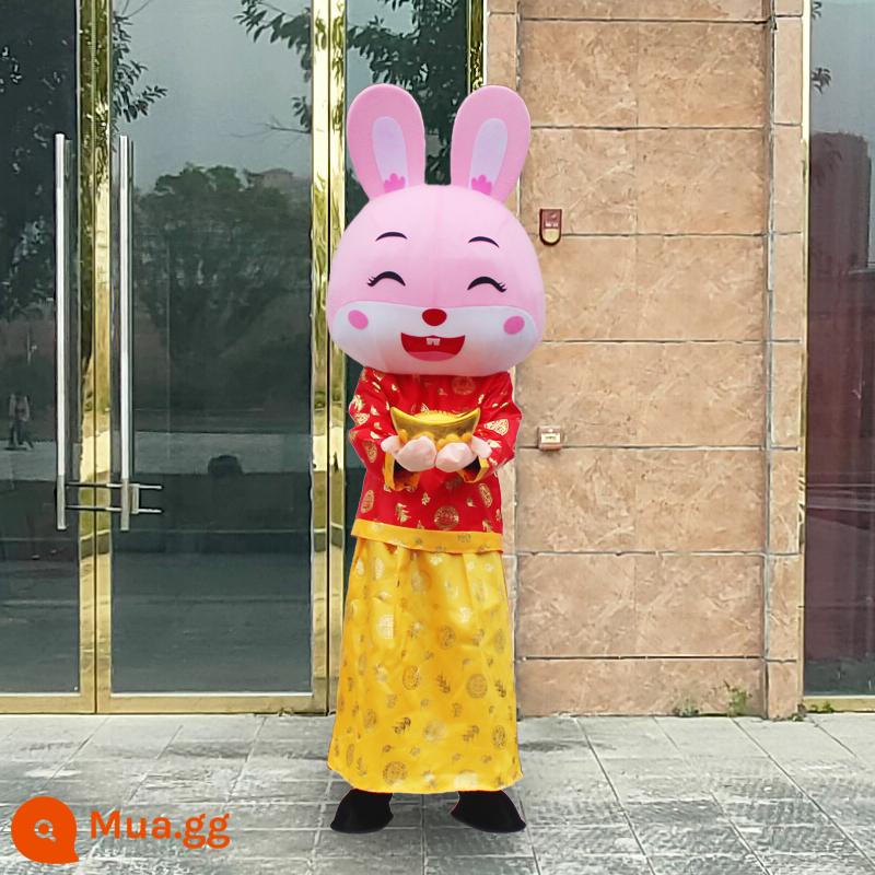 Thỏ hoạt hình Doll Quần áo Thỏ năm đi bộ Hoạt động Prot & Zodiac Linh vật hiệu suất Quần áo búp bê - Hai mảnh thỏ dễ thương số 3 - phôi miễn phí (bộ hoàn chỉnh)