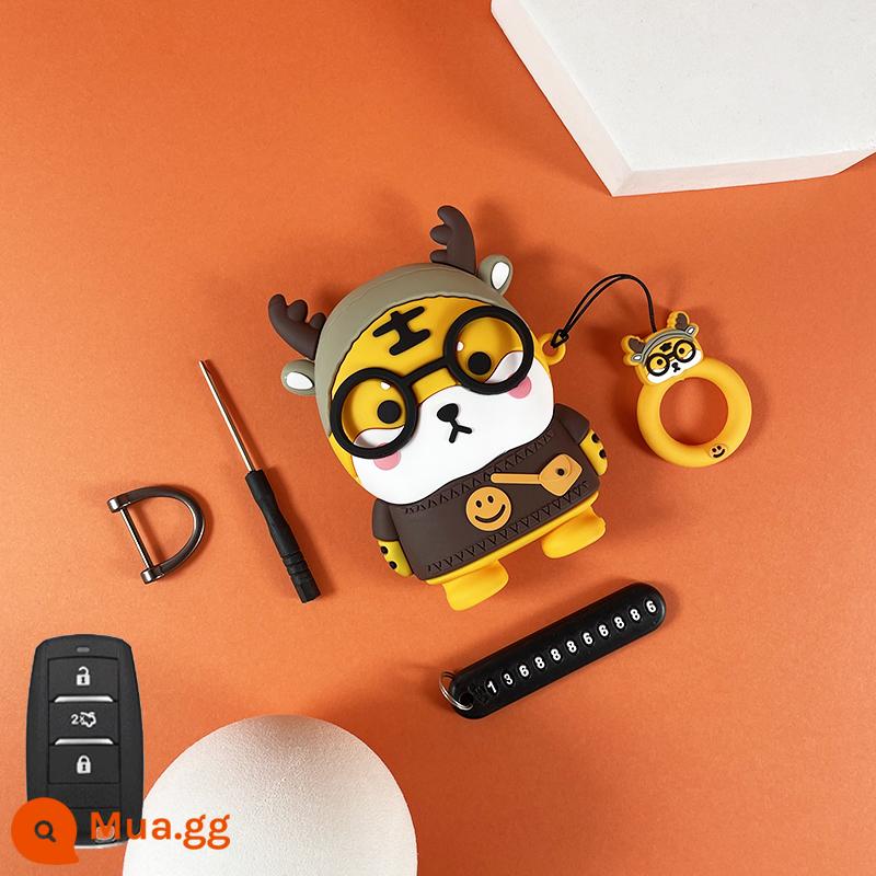 Vỏ chìa khóa Trường An Yidong túi univ cs75plus vỏ đơn vị khóa x5 Auchan x7cs35 xe cs55plus - Changan Model C Antler Little Tiger [Cấu hình tiêu chuẩn] ★Bao gồm tất cả★Chống bụi và chống rơi