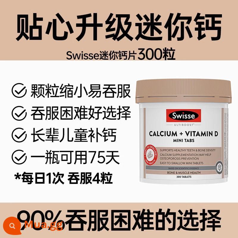 Vitamin tổng hợp dành cho nam giới swisse Tăng cường toàn diện tăng khả năng miễn dịch và nâng cao sức đề kháng cho nam giới trưởng thành - [Các hạt nhỏ dễ nuốt] Viên Canxi Mini Swisse 300 viên