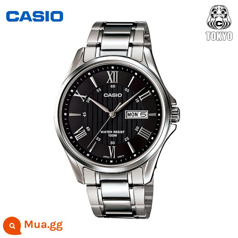 casioCASIO Đồng hồ đeo tay dành cho sinh viên kinh doanh không cơ khí, thạch anh trái tim thép casio MTP-1384D - MTP-1384D-1AVDF[mặt số thiết kế & bảo hành chung toàn quốc]