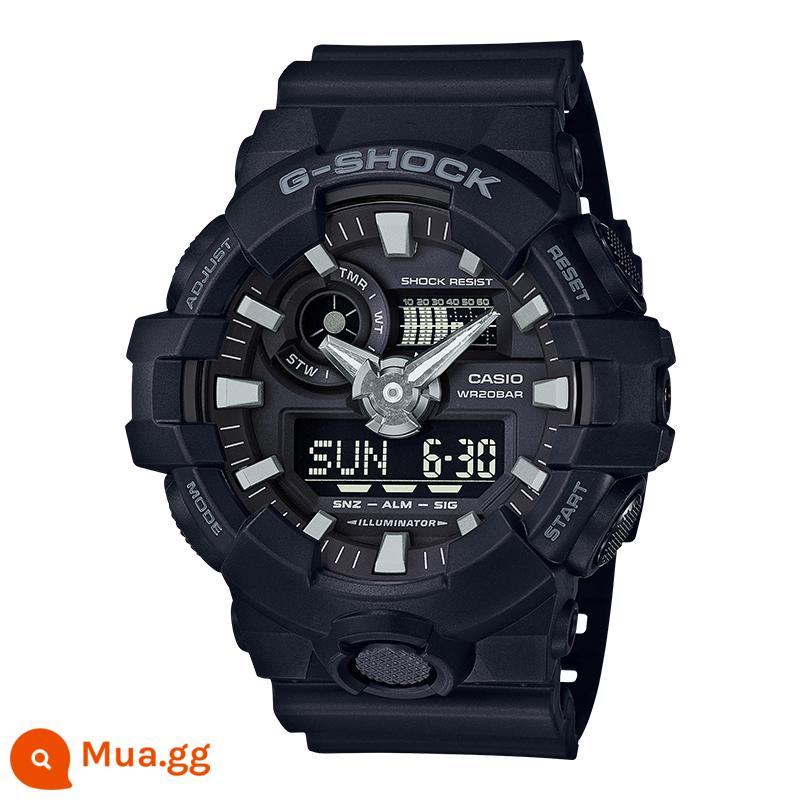 Đồng hồ casioCASIO vàng đen nam gshock trend Ngộ Không phiên bản trái tim bóng tối giới hạn GA-110GB - GA-700-1BDR [đen cứng cáp/chống nước/chống sốc/6 tiết không lãi suất]