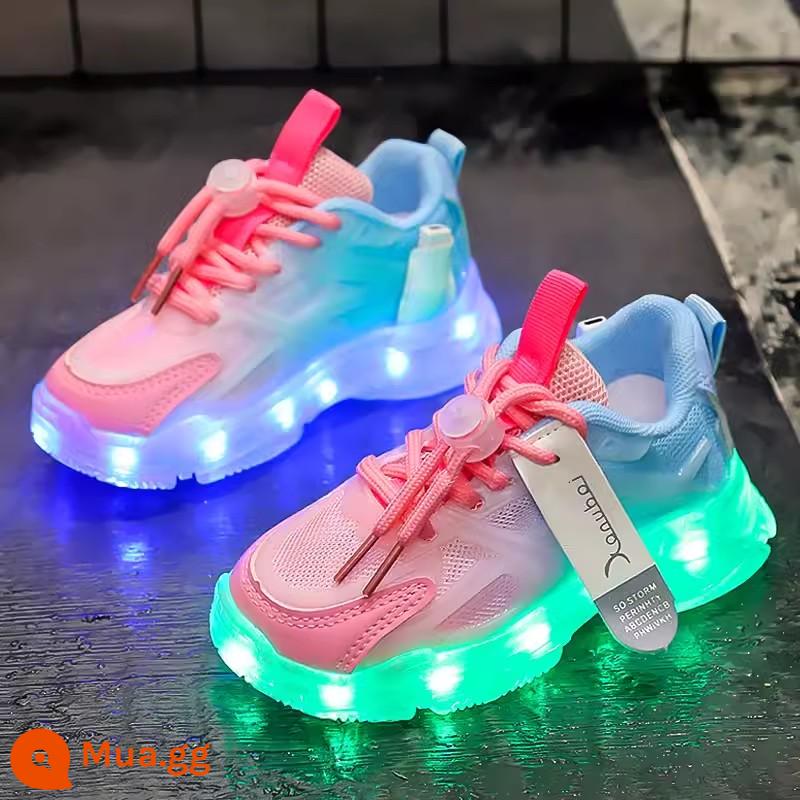 Heelys Giày Bé Gái Mùa Thu 2023 Mới Flash Trẻ Em Giày Trượt Patin Học Sinh Tiểu Học Đôi Lăn Có Bánh Xe - Q818 màu đỏ hồng [không có mẫu ròng rọc]