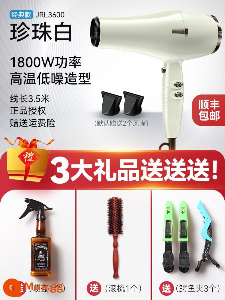 Máy sấy tóc JRL chính hãng 3600 máy sấy tóc salon tóc nhà tạo mẫu tóc tạo kiểu đặc biệt im lặng salon tóc trang web chính thức nhiệt độ cao - Ngọc Trắng tặng ba món quà