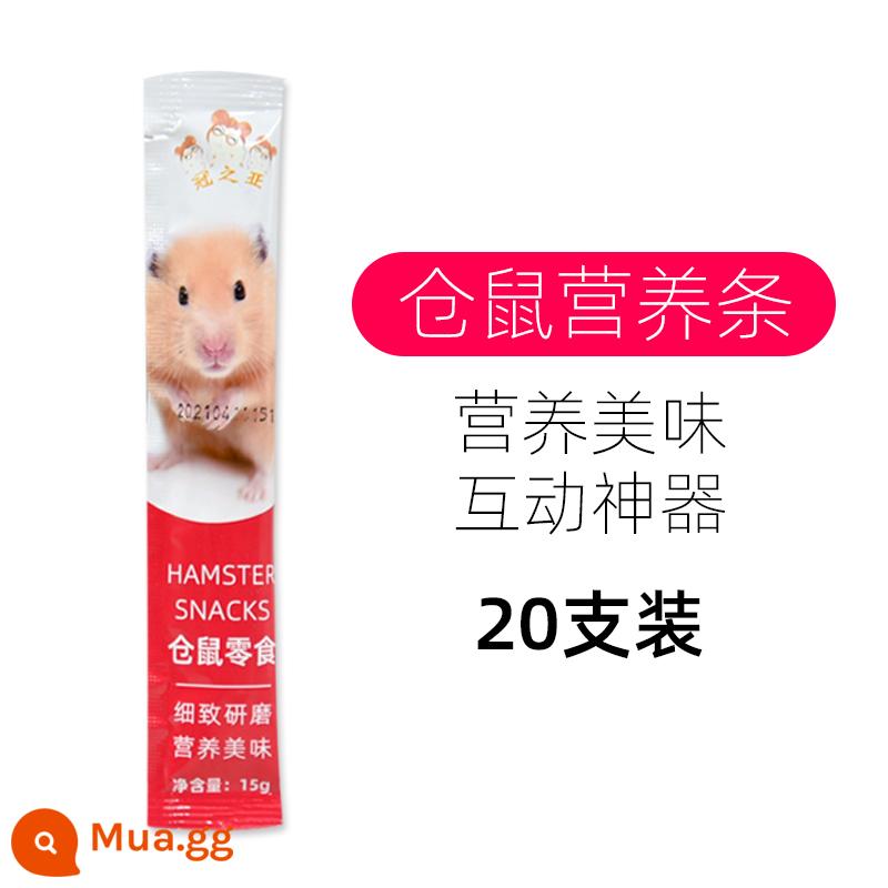 Hamster ngũ cốc thức ăn chủ yếu bánh mì sâu khô thức ăn dinh dưỡng đóng hộp đông khô tơ vàng gấu hoa cành chuột thức ăn vặt - 300g thanh dinh dưỡng hamster 20 miếng