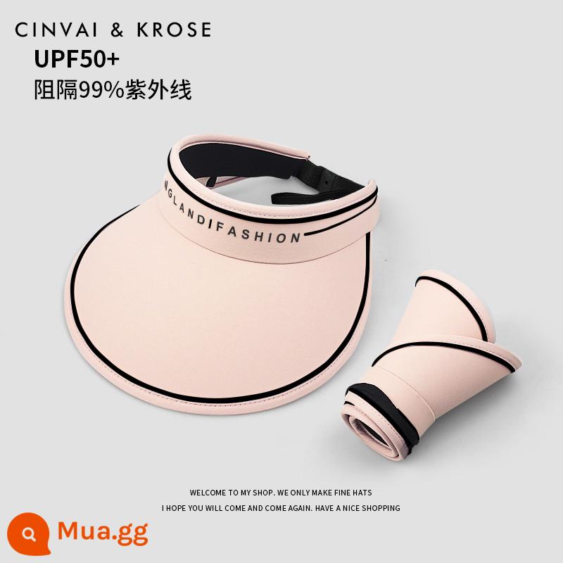 C&K Flagship Store Nhỏ Mũ Chống Nắng Nữ Áo Chống Nắng Nữ 2023 Mới Áo Chống Nắng Mùa Hè Nón Trống Mũ Chống Tia UV - Hồng