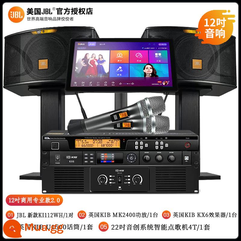 JBL home KTV âm thanh bộ loa chuyên nghiệp bộ hoàn chỉnh của máy hát karaoke máy karaoke thiết bị rạp hát karaoke - [JBL nâng cấp ba chiều chuyên nghiệp] Model chuyên nghiệp thương mại 12 inch 2.0